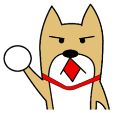 Dog wearing a Shiba Inu sticker #1862749
