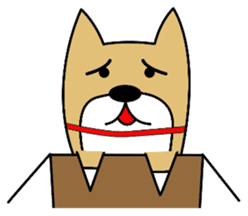 Dog wearing a Shiba Inu sticker #1862750