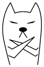 Dog wearing a Shiba Inu sticker #1862768