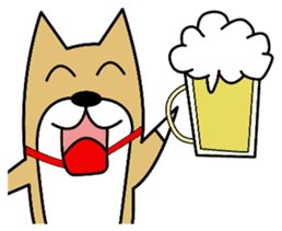 Dog wearing a Shiba Inu sticker #1862779