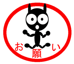 Sticker White Black Rabbit sticker #1863445