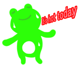Frog sticker 2(daily conversation) sticker #1863534