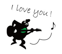 MocaRock / LOVE / English sticker #1864624