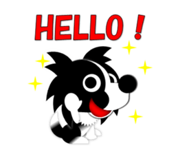 Penne the border collie sticker #1865821