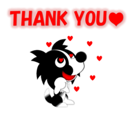 Penne the border collie sticker #1865825