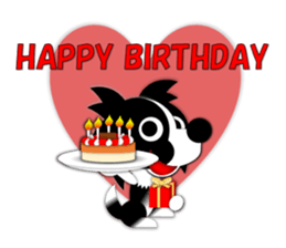 Penne the border collie sticker #1865855