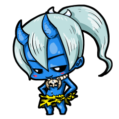 Japanese Blue Demon boy