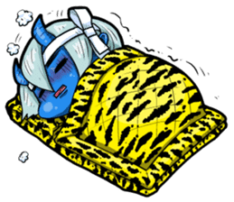 Japanese Blue Demon boy sticker #1865936
