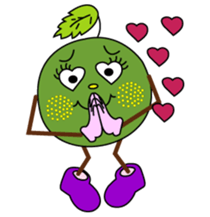 Everyday life of the cute fruit sticker #1866945