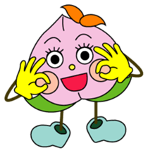 Everyday life of the cute fruit sticker #1866946