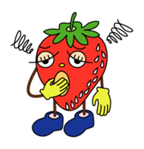 Everyday life of the cute fruit sticker #1866959