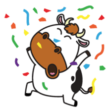 Moovin the Cow sticker #1867165