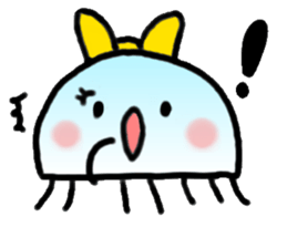 Ribbon jellyfish sticker #1867343