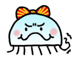 Ribbon jellyfish sticker #1867345