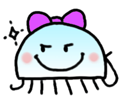 Ribbon jellyfish sticker #1867348