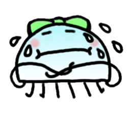Ribbon jellyfish sticker #1867349