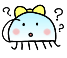 Ribbon jellyfish sticker #1867350