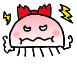 Ribbon jellyfish sticker #1867352