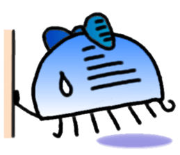 Ribbon jellyfish sticker #1867353