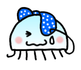 Ribbon jellyfish sticker #1867354