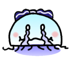 Ribbon jellyfish sticker #1867355