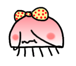 Ribbon jellyfish sticker #1867356
