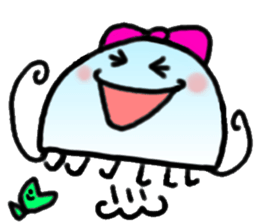 Ribbon jellyfish sticker #1867357