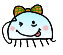 Ribbon jellyfish sticker #1867358