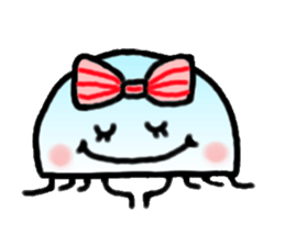 Ribbon jellyfish sticker #1867359
