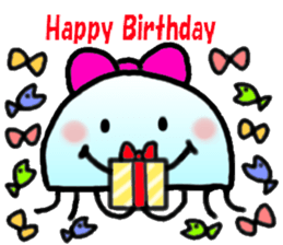 Ribbon jellyfish sticker #1867368