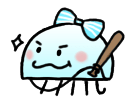Ribbon jellyfish sticker #1867369