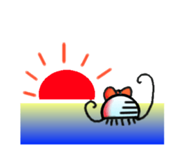 Ribbon jellyfish sticker #1867373