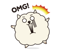 Fluffy Cotton doggie - "Onishi-san" - sticker #1867462