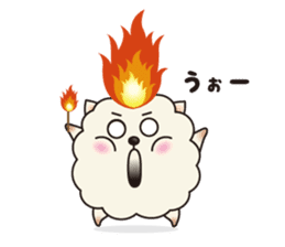 Fluffy Cotton doggie - "Onishi-san" - sticker #1867465