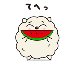Fluffy Cotton doggie - "Onishi-san" - sticker #1867490