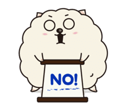 Fluffy Cotton doggie - "Onishi-san" - sticker #1867492