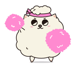 Fluffy Cotton doggie - "Onishi-san" - sticker #1867494
