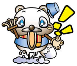 Muddy snow raccoon dog sticker #1867821