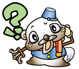 Muddy snow raccoon dog sticker #1867822