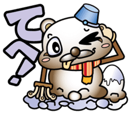 Muddy snow raccoon dog sticker #1867823