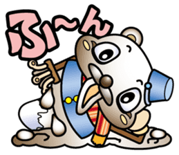 Muddy snow raccoon dog sticker #1867827