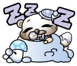 Muddy snow raccoon dog sticker #1867834