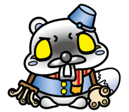 Muddy snow raccoon dog sticker #1867851