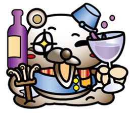 Muddy snow raccoon dog sticker #1867852