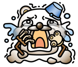 Muddy snow raccoon dog sticker #1867856