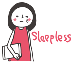 Black hair girl_Backchannel sticker #1868007