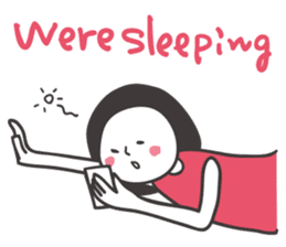 Black hair girl_Backchannel sticker #1868009