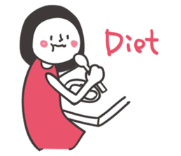 Black hair girl_Backchannel sticker #1868015