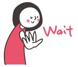 Black hair girl_Backchannel sticker #1868016