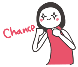 Black hair girl_Backchannel sticker #1868019